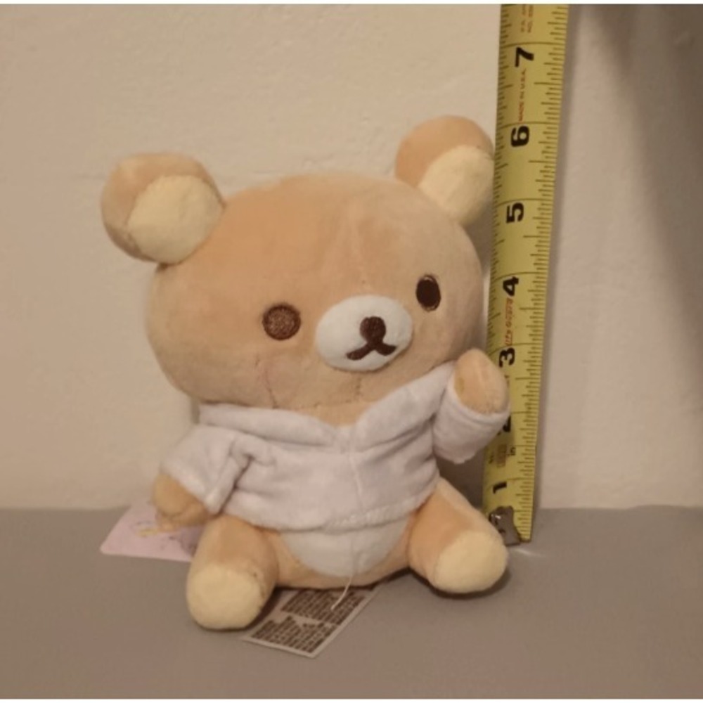 NEW 6" Inch San-x Rilakkuma Pajama Party Sitting Plush Doll Toy Round 1 Prize - Picture 2 of 4